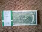 2017 One Pack stack Of Hundred Consecutive Brand New  2 Two Dollar Banknotes