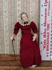 Rare Vintage Artist Made Dollhouse Miniature Doll 1 12 Scale