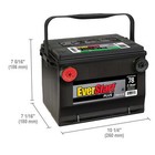 Plus Lead Acid Automotive Battery  Group 78 12 Volt  600 Cca