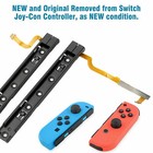 New Left Right Slider Sliding Rail With Flex Cable For Nintendo Switch Console