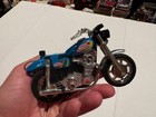 Vintage 1981 Matchbox Kidco Power Blasters Motorcycle  1100 Blue Bike Toy