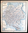 Atlas Map Russia 1893 Vintage Original Antique 13