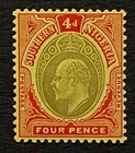 Travelstamps  1907 Southern Nigeria  Stamps   37  Edward Vii  4d Mint Mogh