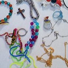 Lot 16 Jewerly For Girls 5 Rings 3 Necklaces 8 Earrings