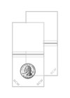100 Bcw 2x2 Vinyl Coin Flips Double Pocket Holders W  White Inserts New