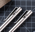 Tactile Turn Switch Pen     Titanium - Pick Standard Or Short Length - Made In Usa