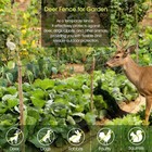 Deer Fence  4 X 50 Ft Temporary Fence For Garden Outdoor Yard  Plastic Mesh Fen