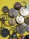 Large Lot Junk Drawer U s  Coins   More Cull Holed Keychain Drilled Look
