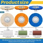 7 Pcs 8  Airway Buffing Wheel Kit In Diameter 5 8  In Arbor Hole  Aluminum Metal