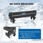 Universal Roof Rack Carrier Set Of 2 W Lock For Skis Snowboards Fishing Rods Sup