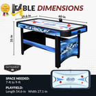 Face-off 5-foot Air Hockey Game Table W electronic Scoring Free Pucks   Striker
