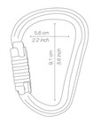 Petzl Triact-lock H-frame Carabiner  Nfpa