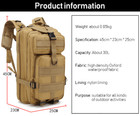 35l Outdoor Military Molle Tactical Backpack Rucksack Camping Hiking Travel Bags