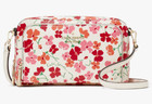 Nwb Kate Spade Stacie Dual Zip Crossbody White Floral Purse Kg471 Gift Bag Fs