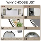 Jsneijder 30 Inch Round Led Bathroom Mirror Dual Bluetooth 3 Color Temperatures