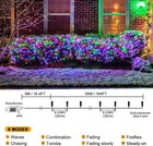 500 Led Multicolor Outdoor Christmas Lights164ft Plug In Waterproof String Light