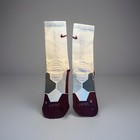 Nike Elite Dri-fit Crew Socks  Size M  6 Pack  White maroon  Brand New  48