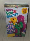 Barney - Barneys Fun And Games Vhs Tape 1996 Classic Collection Cartoon Film