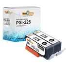 2 Pack Pgi-225bk Black Ink Cartridges Fits Canon Pixma Ip Ix Mg Printer Series