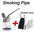 Small Portable Water Smoking Pipe Smoke Hookah Herb Glass Tobacco Bottle Bong