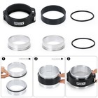 3 Inch Aluminum Hd Pinless Clamp Intake V-band Clamp Intercooler Pipes 76mm