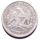 1853 Liberty Seated Silver Half Dollar Arrows And Rays