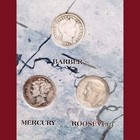 Morgan Mint Dimes Of The 20th Century Collection 90  Silver Mercury Barber Set