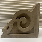 Wood Corbel Pair Large Ornate Distressed