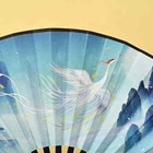 Summer Daily Folding Fan Dragon Phoenix Cloth Surface Durable Hand Fan