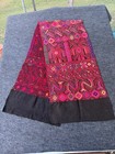 Vtg Guatemalan Textile Weaving Embroidery Runner Handwoven Approx 87  X 19 