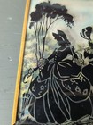 Vintage Silhouette Picture 4 x5  Convex Glass Courting Romance