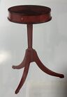 Beautiful Drum Table In Mahogany  New  Finished In Antique Cherry