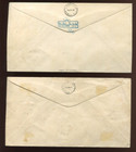 2 Philippines Ay 13 1926 First Airmail Issue Multi-franked Fdcs Mv66