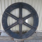 Antique 60  Foundry Wood Round Gear Spoke Pattern 2849a Casting Mold Industrial