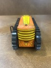 Vintage Marx Tin Litho Bulldozer Wind-up Toy Orange Tested   Works 