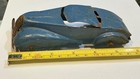 Vintage 1930s Prewar Pressed Steel Art Deco Streamline Toy Car Blue 5 5   