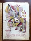Vintage 1950s Romanoffs Restaurant Menu Beverly Hills Rodeo Drive Los Angeles