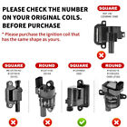 For Chevy Gmc 4 8l 5 3l 6 0l 8 1l Square Ignition Coil   Spark Plug Wire Pack 8