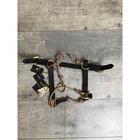 Horse Education Black Copper Leather Hybrid Halter Punched Headcollar Size S Nwt