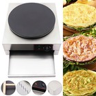 1700w 16  Commercial Electric Crepe Maker Pancake Machine Big Hotplate Non Stick