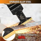 18 Pcs Titanium Oscillating Tool Blades Metal Cutting  Universal Multitool Blade