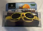 Optix 55 Baby Sunglasses Yellow Uv400 Strap Black Lens With Storage Pouch