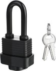 Waterproof Heavy Duty Laminated Steel Padlock With Keys Outdoor Indoor 1 Pack