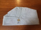 Vintage American Red Cross Blue Pin Stripe Uniform Hat Cap Seersucker