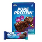 Pure Protein Bars  Galactic Brownie  20g Protein  Gluten Free  1 76 Oz  4 Ct  