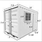 Chery 12ft Small Cubic Shipping Container Portable Home For Camping Spot  Shop