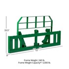 Titan Attachments 72  Pro Series Global Euro Extra Wide Pallet Fork Frame