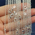 Wholesale 10pcs 2mm 925 Solid Sterling Silver Plated  o  Chain Necklace 16 -30 