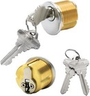6pcs Brass Mortise Door Cylinder Locks 1 Inch Replacement Lock Mortise Cylinder