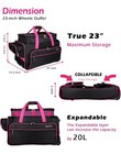 Heendzoo 23  Wheeled Dance Bag With Garment Rack
